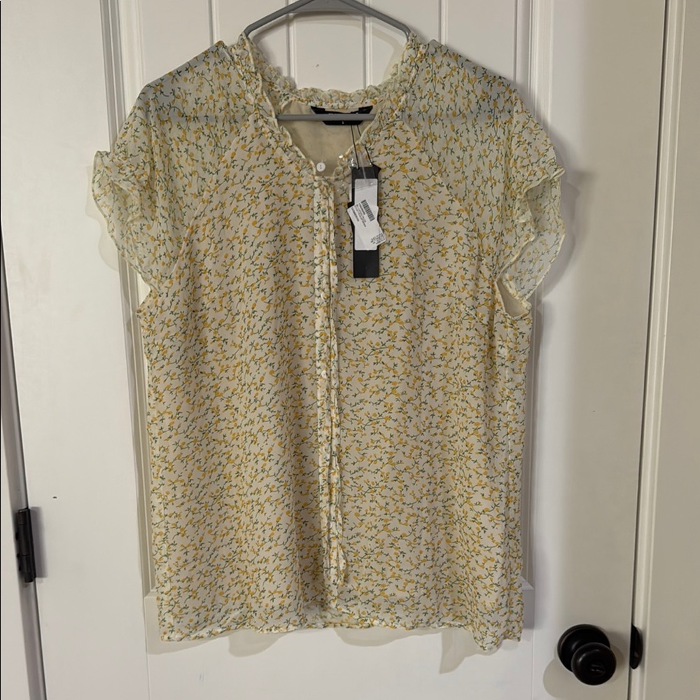 Floral Yellow Blouse